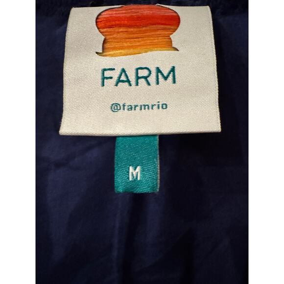 FARM Rio Blue Eyelet Coat - Picture 6 of 9